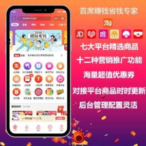 首席赚钱省钱专家多开版小程序源码v1.9.63+前端-天边资源网