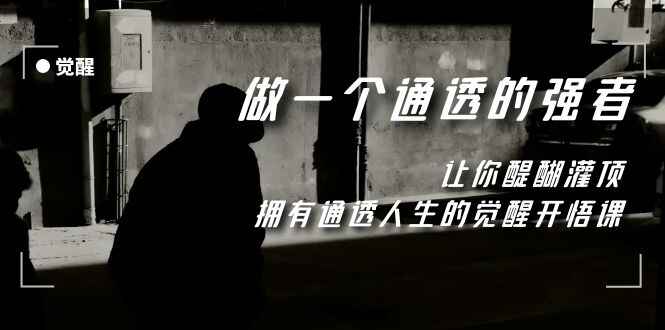 图片[1]-觉醒-做一个通透强者，让你醍醐灌顶，拥有通透人生，掌握强大的秘密-天边资源网