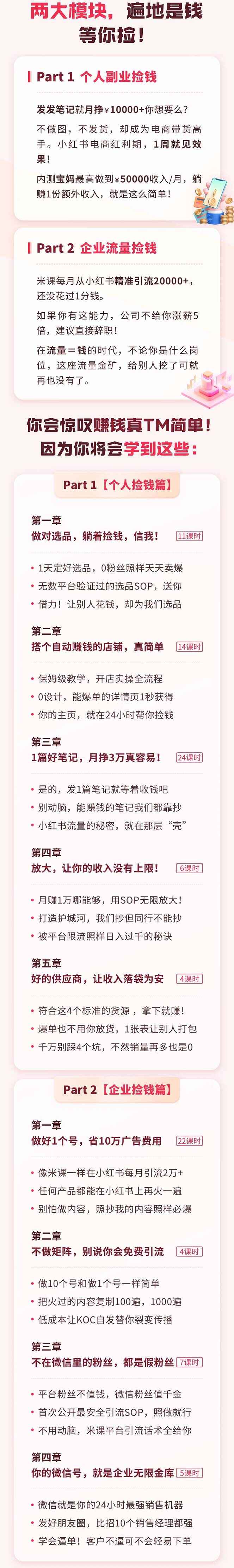 图片[2]-小红书【捡钱】课：发发笔记月入1.5W+，不做图不发货，1周见效(个人篇+企业篇)-天边资源网