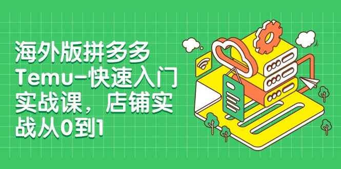图片[1]-外版拼多多Temu快速入门实战课，店铺实战从0到1（12节课）-天边资源网