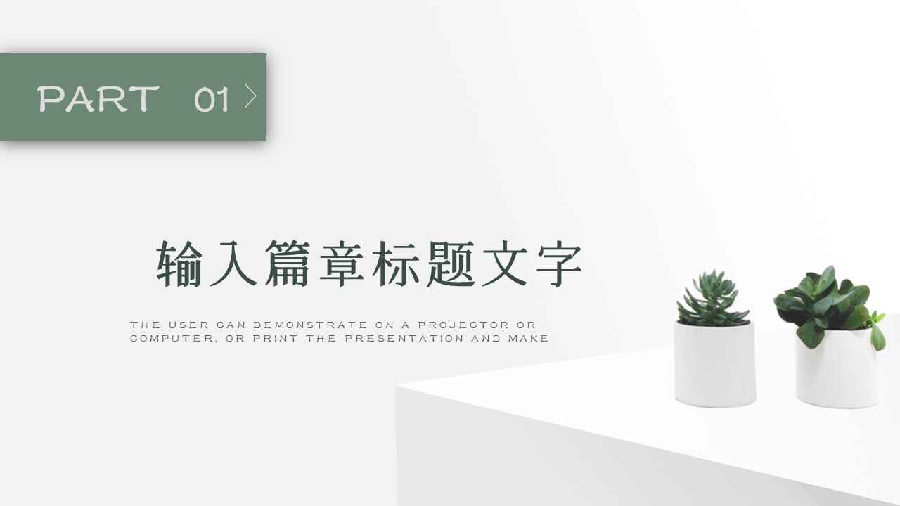 图片[3]-白色简约工作总结计划ppt模板-天边资源网