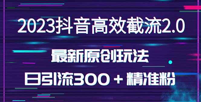 图片[1]-推广引流秘籍日引300＋创业粉，独家抖音高效截流教程（价值1280）-天边资源网