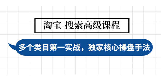 图片[1]-淘宝搜索高级课程，多个类目实战第一，独家核心操盘手法-天边资源网