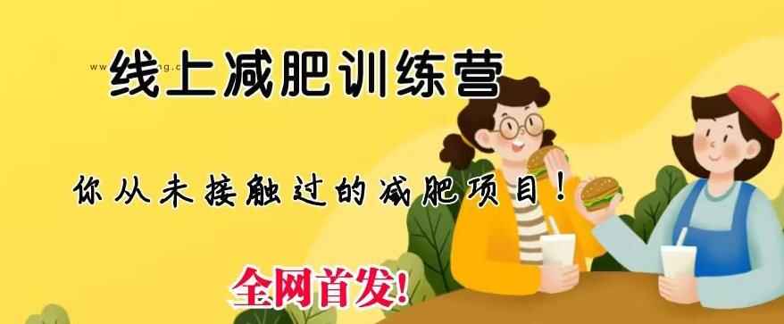 图片[1]-线上减肥训练营【月入3w】足不出户仅靠拉几个社群，发几条朋友圈即可【实操教程】-天边资源网