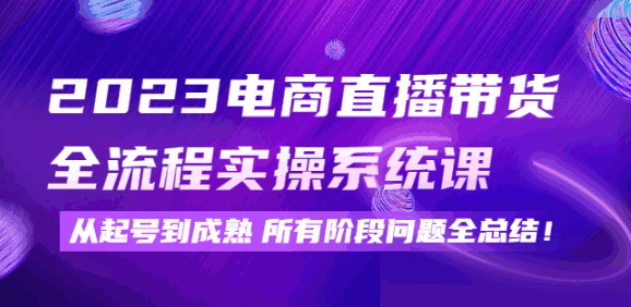 图片[1]-电商直播带货实操系统课程：解决从起号到成熟所有阶段的问题，帮助你轻松上手！-天边资源网