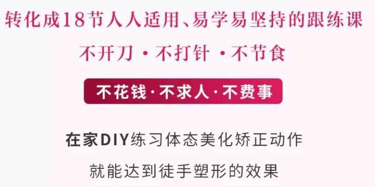 图片[1]-徒手塑形小颜瘦身术18课-天边资源网