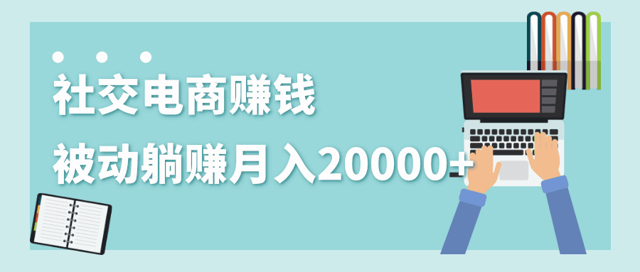 图片[1]-最赚钱的副业：社交电商被动躺赚月入20000+，躺着就有收入（视频+文档）-天边资源网