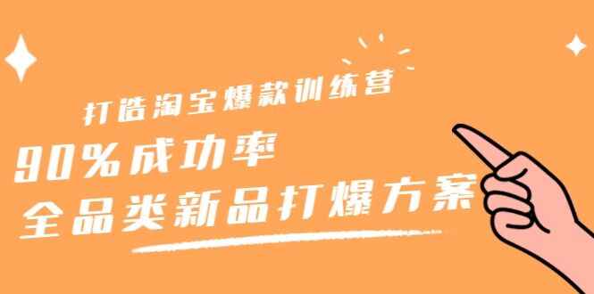 图片[1]-打造淘宝爆款训练营，90%成功率：全品类新品打爆方案-天边资源网