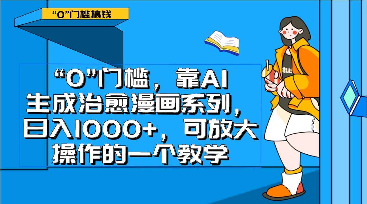 图片[1]-0门槛，AI生成治愈类漫画系列，日入1000+，可放大【揭秘】-天边资源网