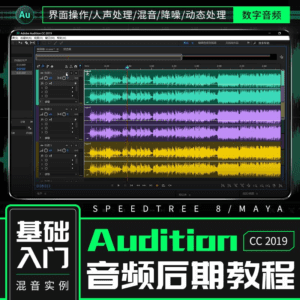 Au教程_AUDITION CC零基础入门到精通视频课程-天边资源网