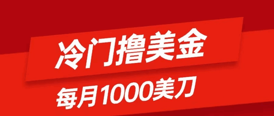 图片[1]-冷门撸美金项目：只需无脑发帖子，每月1000刀，小白轻松掌握【揭秘】-天边资源网