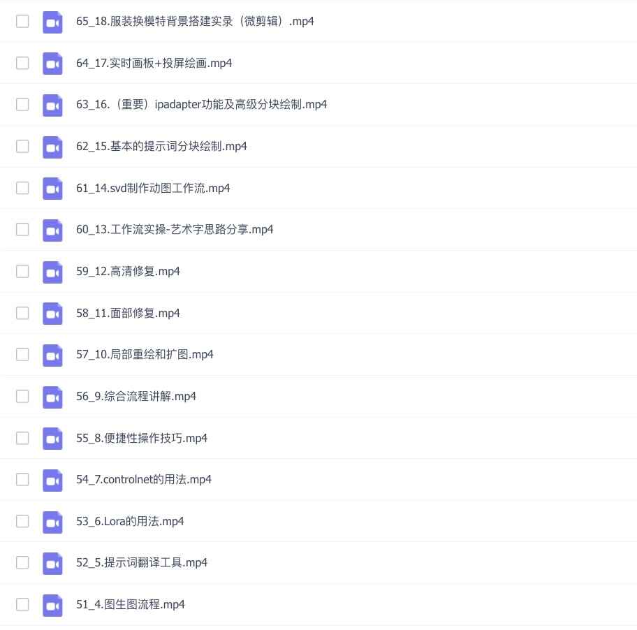 图片[2]-Stable diffusion系统课程：0基础系统性学习AI绘画，小白也能轻松上手（65节课）-天边资源网