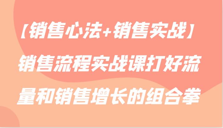 销售心法+销售实战