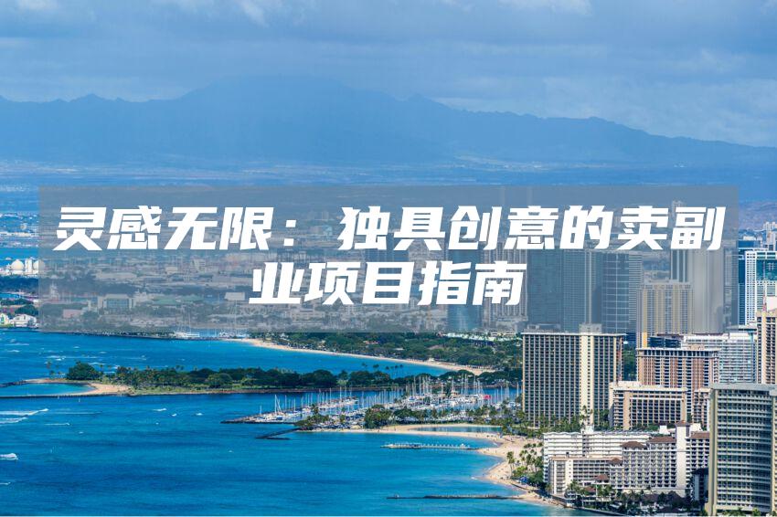 灵感无限:独具创意的卖副业项目指南