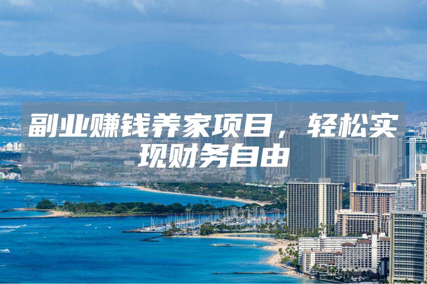 副业赚钱养家项目，轻松实现财务自由