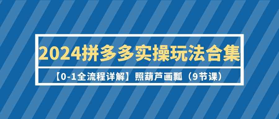 2024拼多多实操玩法合集