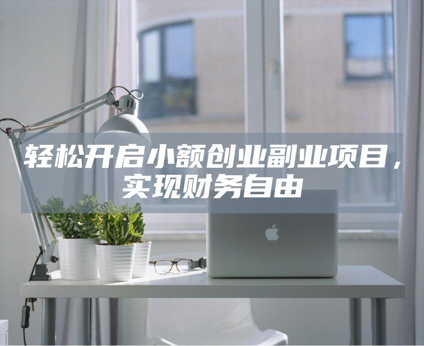 轻松开启小额创业副业项目，实现财务自由