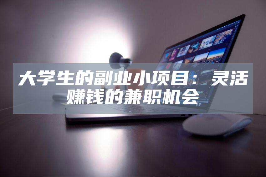 大学生的副业小项目：灵活赚钱的兼职机会
