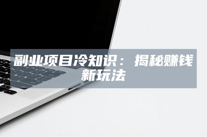 副业项目冷知识：揭秘赚钱新玩法