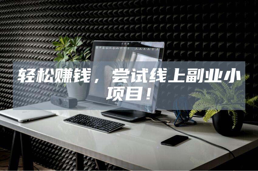 轻松赚钱，尝试线上副业小项目！