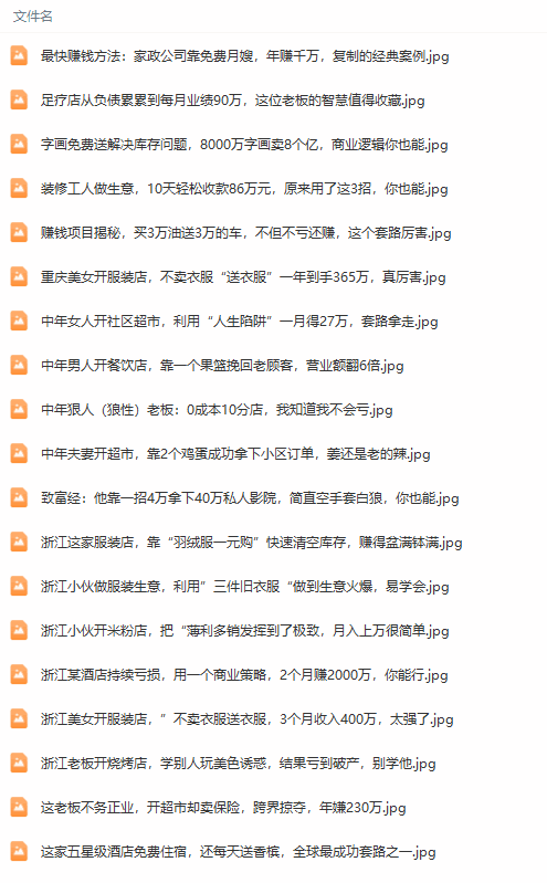 真实有效391套商业模式