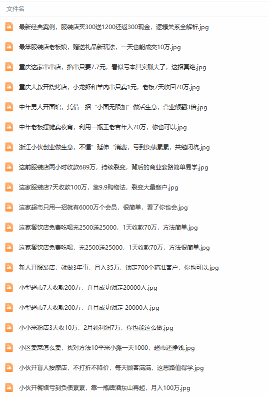 真实有效391套商业模式