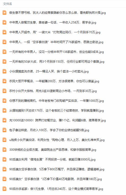 真实有效391套商业模式