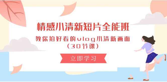 情感小清新短片全能课程