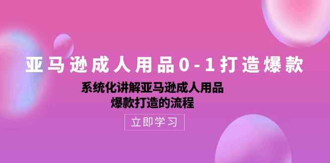 亚马逊成人用品0-1打造爆款