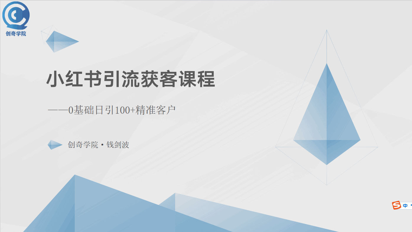 小红书引流获客课程