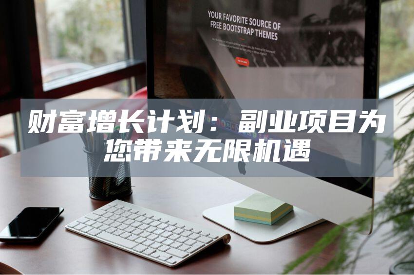 财富增长计划：副业项目为您带来无限机遇