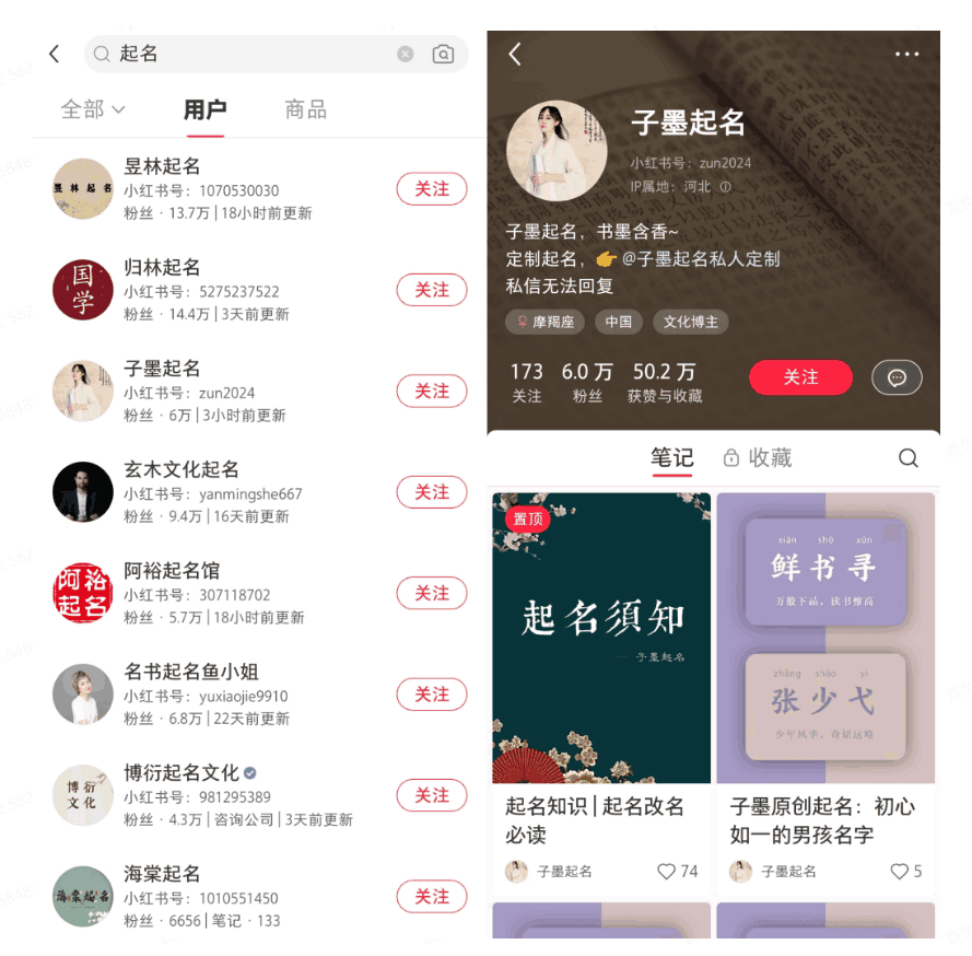 小红书起名虚拟副业项目
