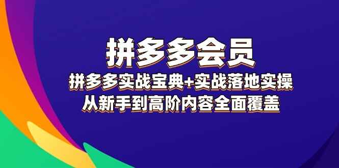 拼多多会员实战宝典+实战落地实操
