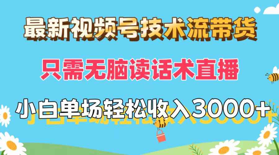 最新视频号技术流带货