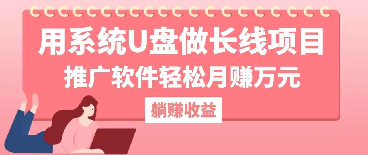 用系统U盘做长线项目