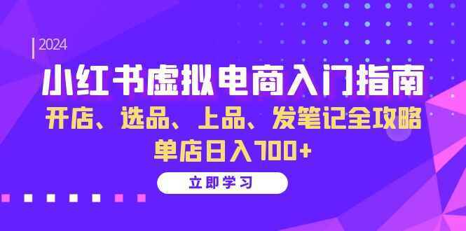 小红书虚拟电商入门指南