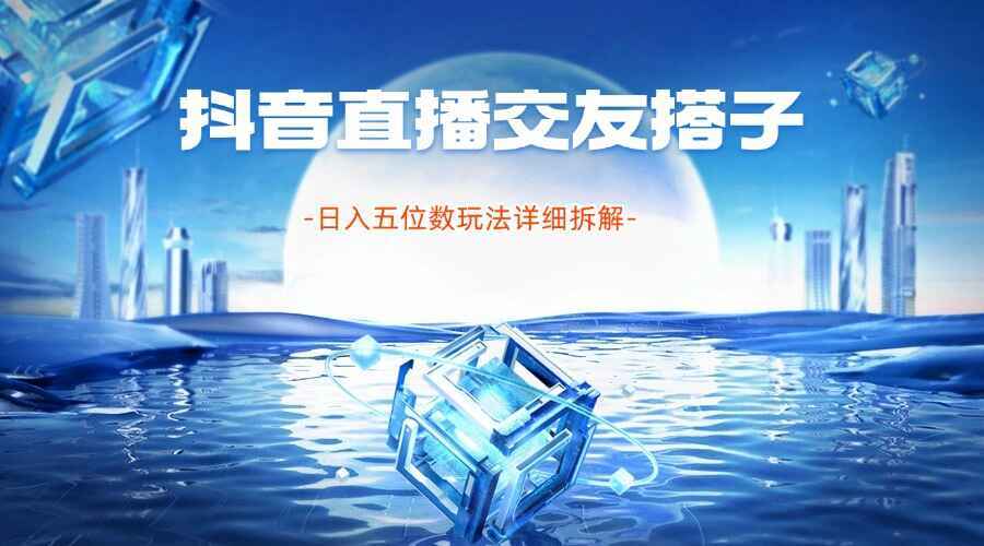 抖音直播交友搭子项目