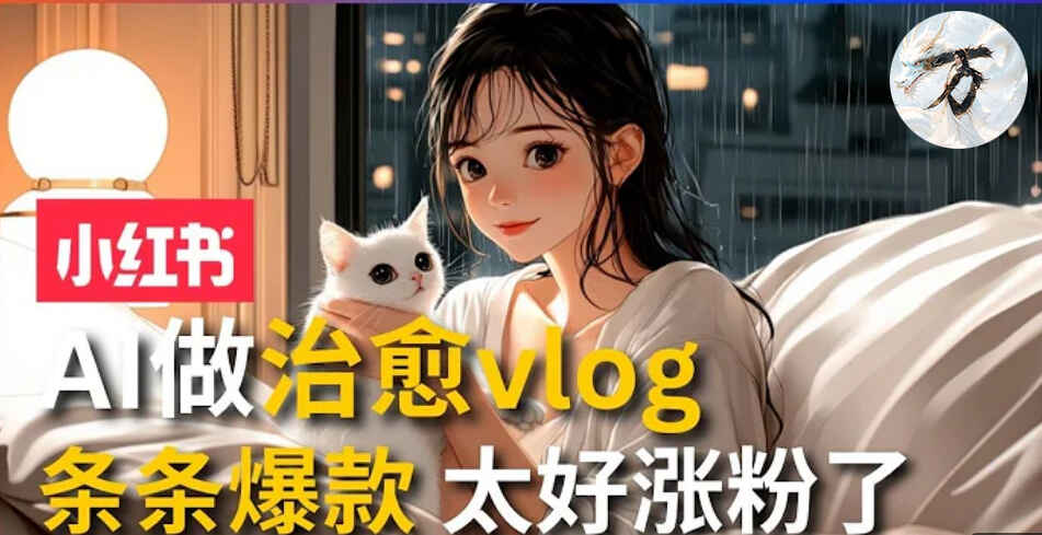 AI治愈系vlog动画视频
