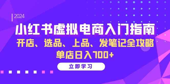 小红书虚拟电商入门指南