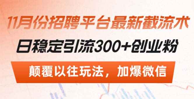 招聘平台最新截流术