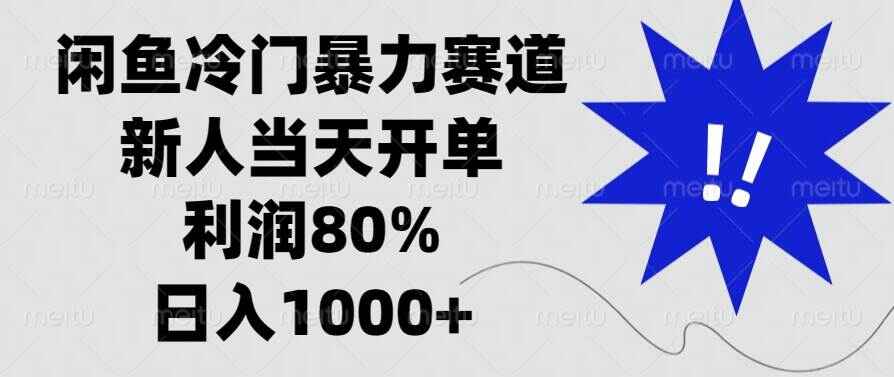 闲鱼冷门暴力赛道