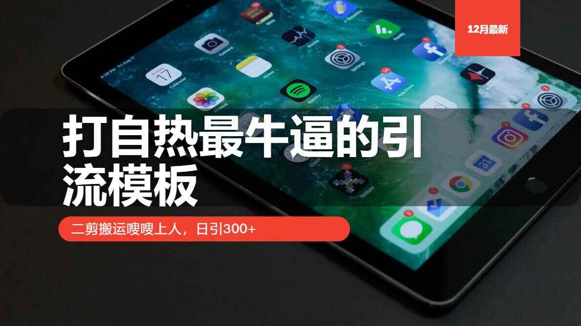 打自热最牛逼的引流模板