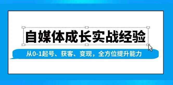 自媒体成长实战经验