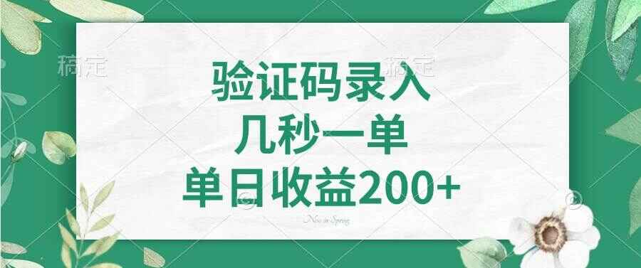 验证码录入
