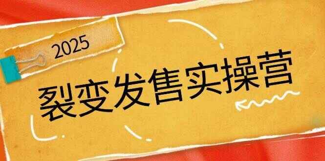 裂变发售实操课程