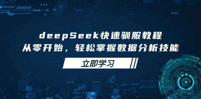 deepSeek快速驯服课程