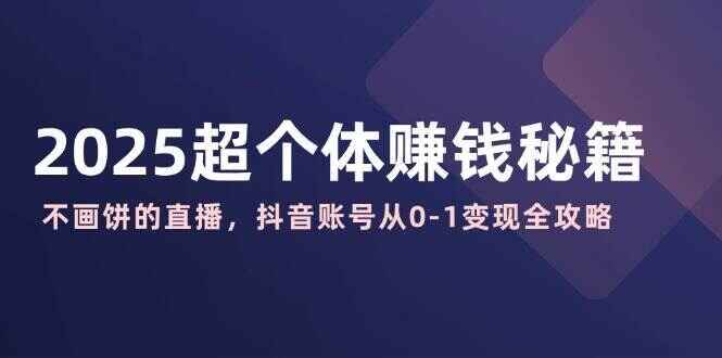2025超个体赚钱秘籍