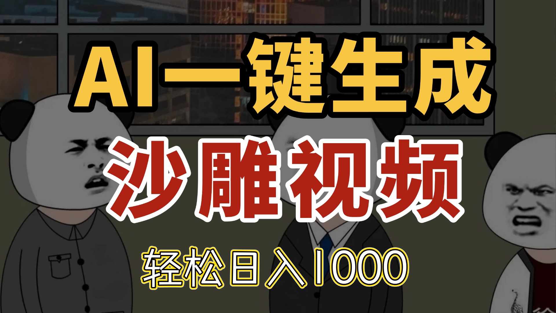 AI一键生成沙雕视频