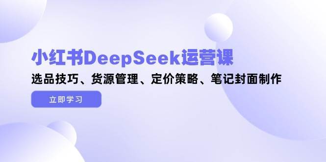 小红书DeepSeek运营课程