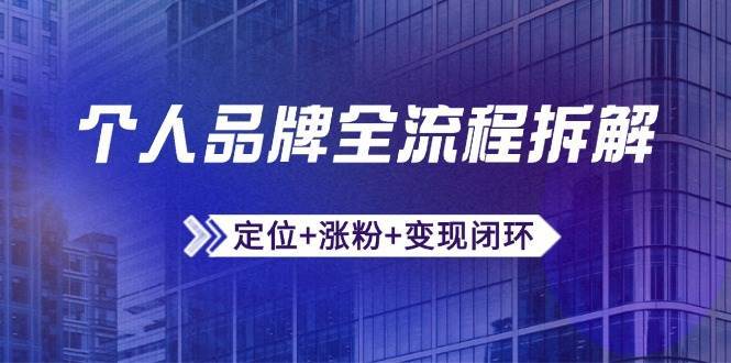个人品牌全流程拆解